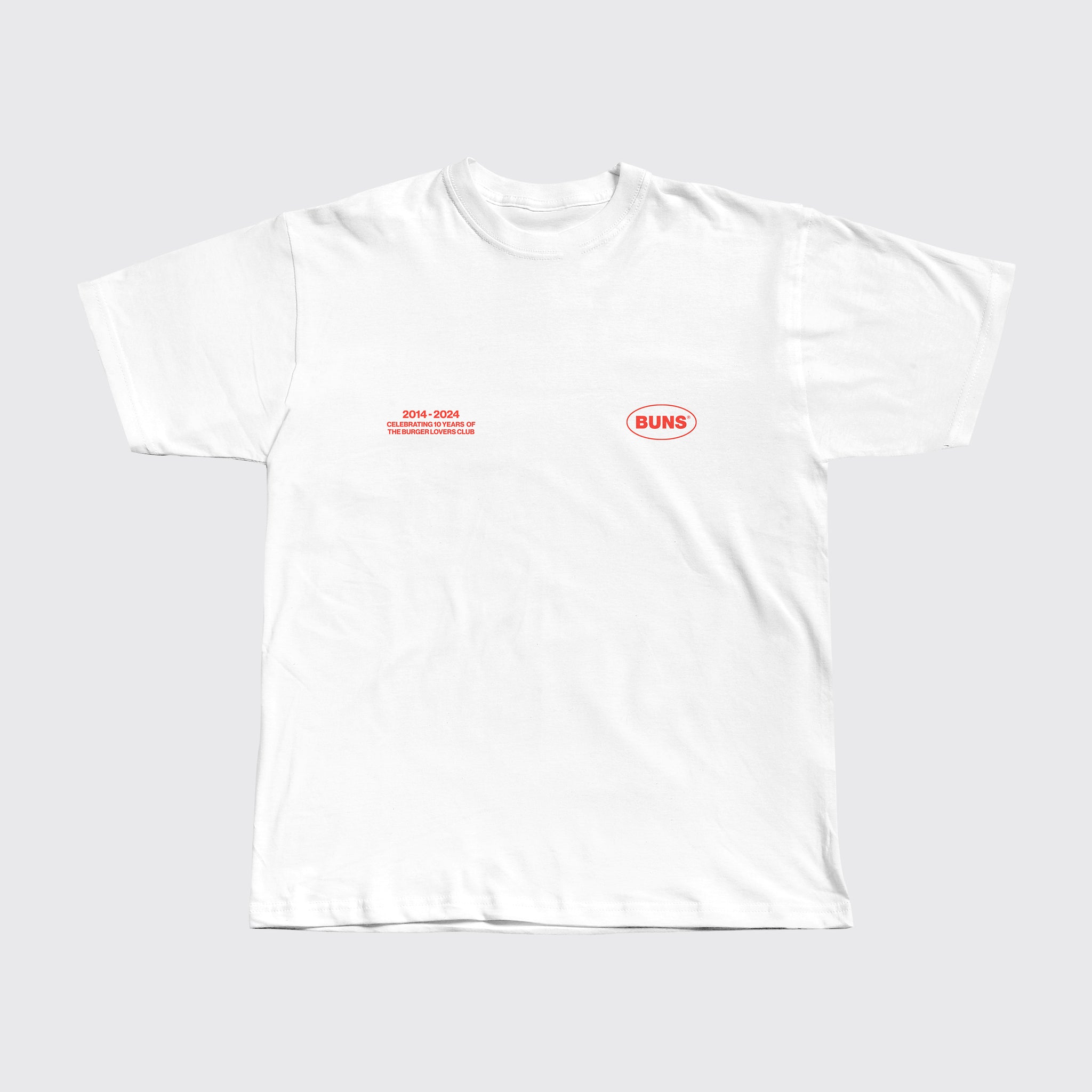 BUNS 10 Years Tee - White