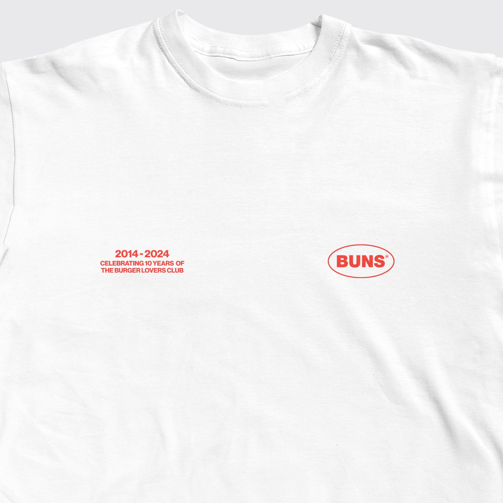 BUNS 10 Years Tee - White